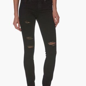 Paige Verdugo Ultra Skinny Destructed Black Shadow